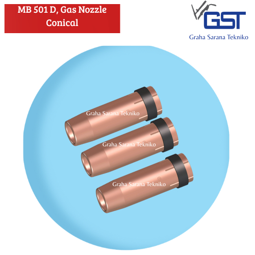 Gas Nozzle Nozel MB 501 D - Conical Nozzle MB501 Good Quality