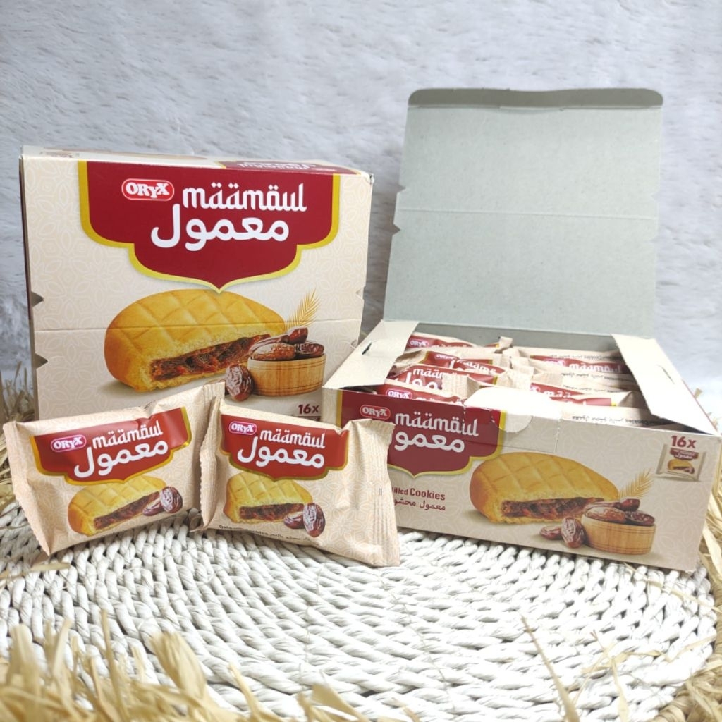

Biskuit Maamoul Oryx Biskuit Kurma Arab Original Biskuit Premium Cemilam Murah Isi 16 pcs