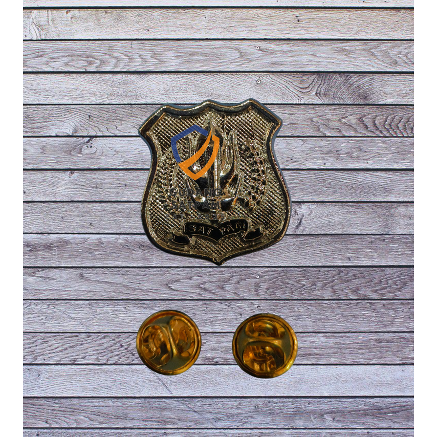 Kewenangan Security Silver Kecil - Kewenangan Satpam - Lencana Security Kecil Silver (K) - Pin Satpa