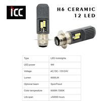 Bohlam Led H6 Ceramic 12 Led 9 watt HI LOO BEAM AC DC