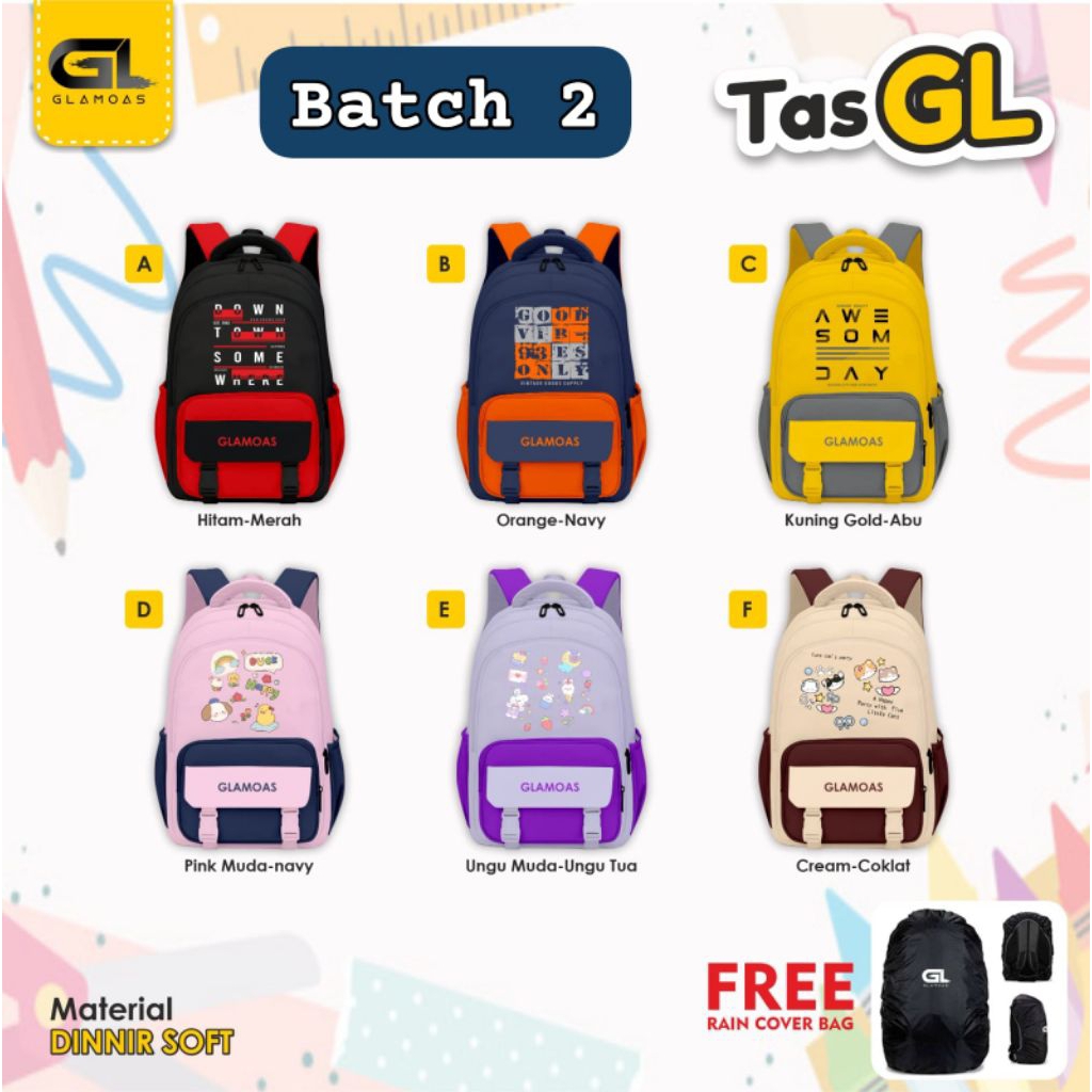 Tas Glamoas/Tas sekolah Anak