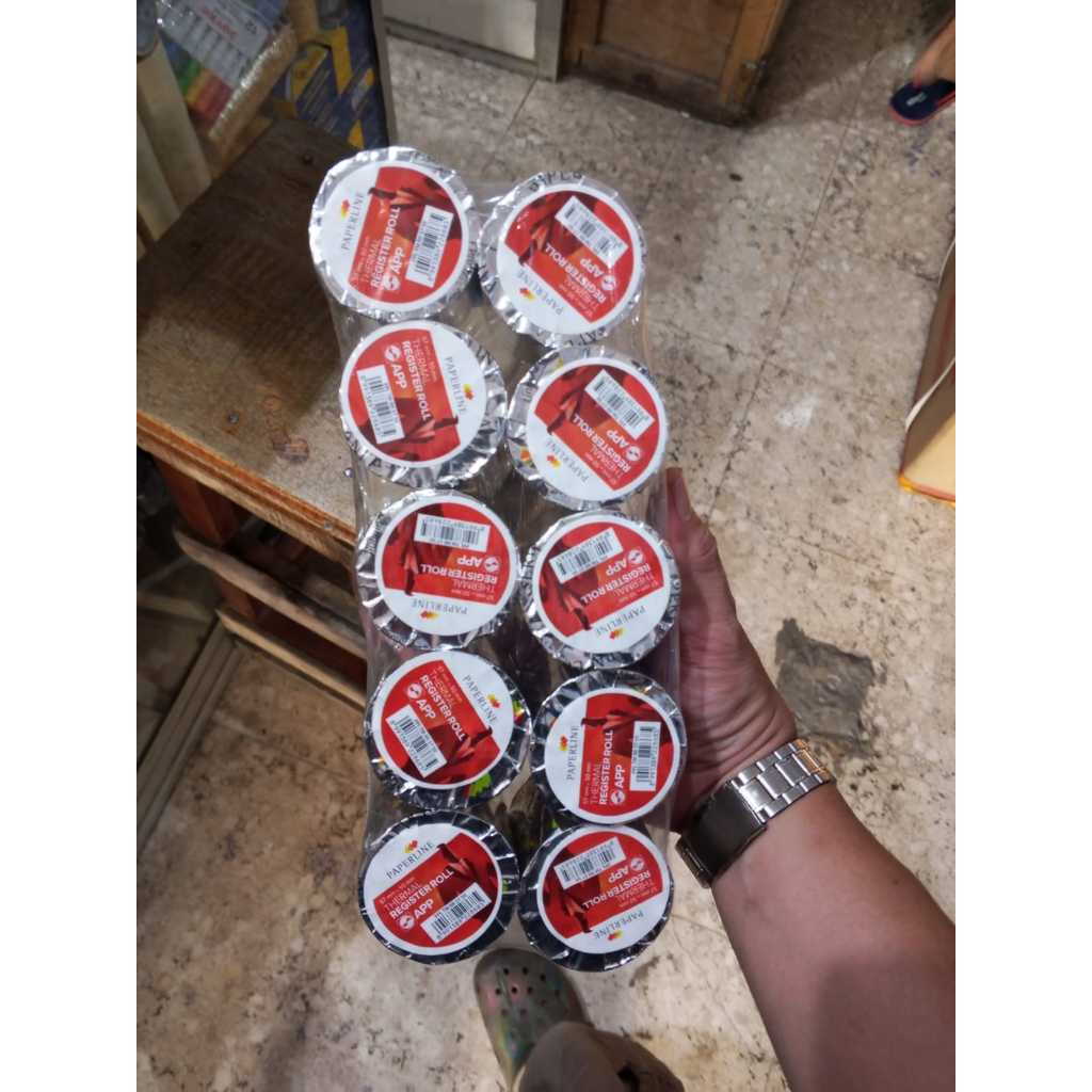 

Paperline Kertas Struk / Kertas Kasir Thermal 57x50 (10 roll)
