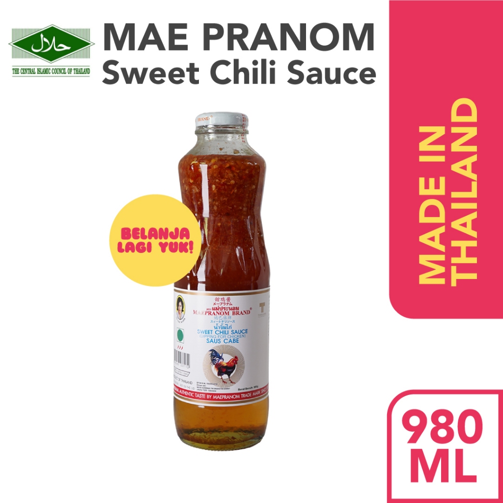 

MAE PRANOM Sweet Chilli Sauce Original Thailand / Saus Chili Thai / Sukiyaki Cantonese Sauce / Saus Sukiyaki [HALAL]