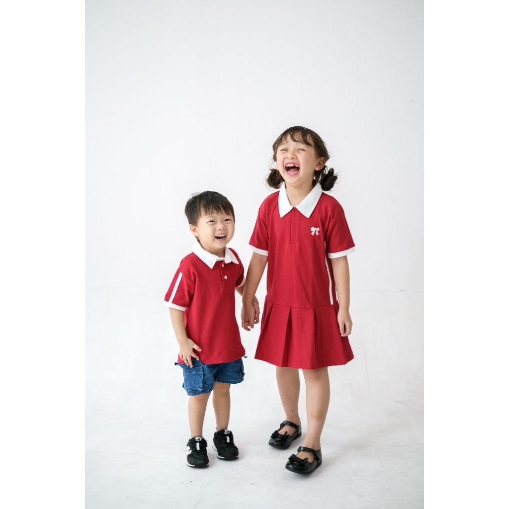 Baju Anak Couple Merdeka Baju Anak 17 Agustusan Baju Anak Merah Putih Baju Padel Anak Couple Polo & 