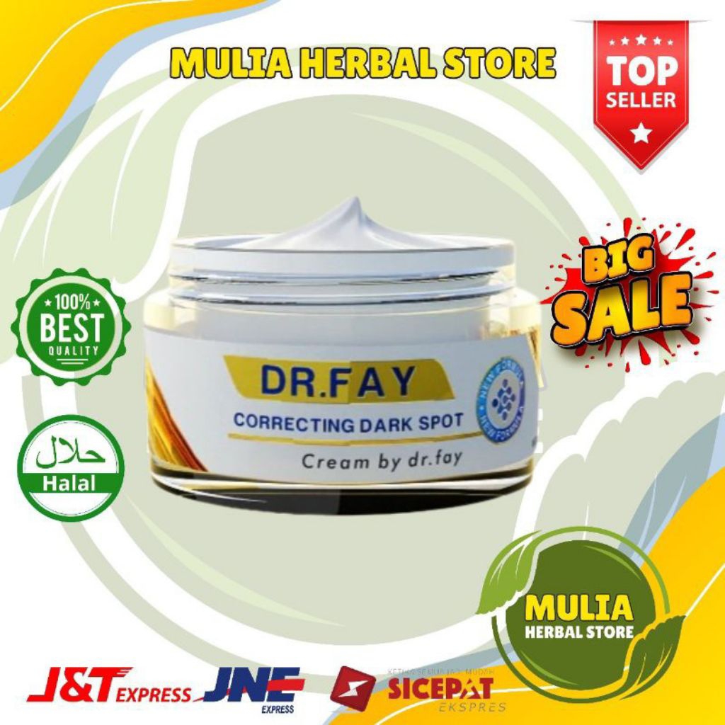 Promo Dr. FAY Cream perawatan jerawat - Bopeng Bekas jerawat & flek hitam kerutan ( DR FAY )