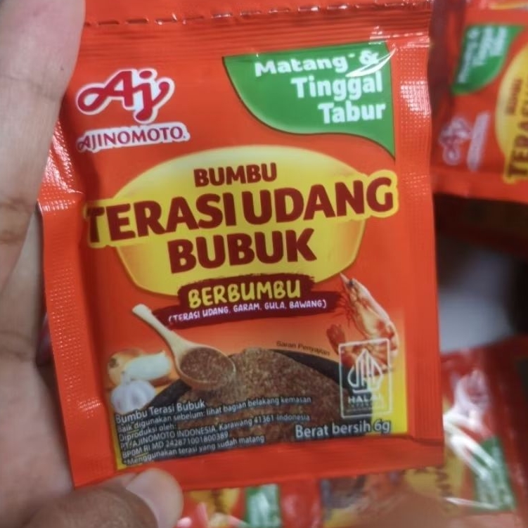 

terasi bubuk ajinomoto 1 renceng