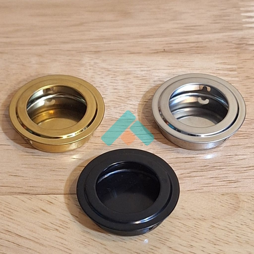 handle tanam bulat tarikan knop gagang laci pintu lemari besi H11