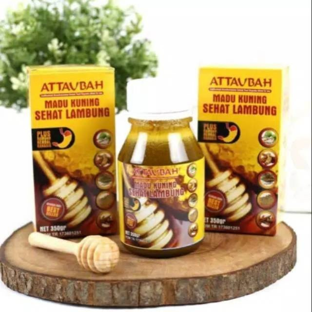 

madu kuning at taubah obat gangguan lambung pencernaan maag gerd