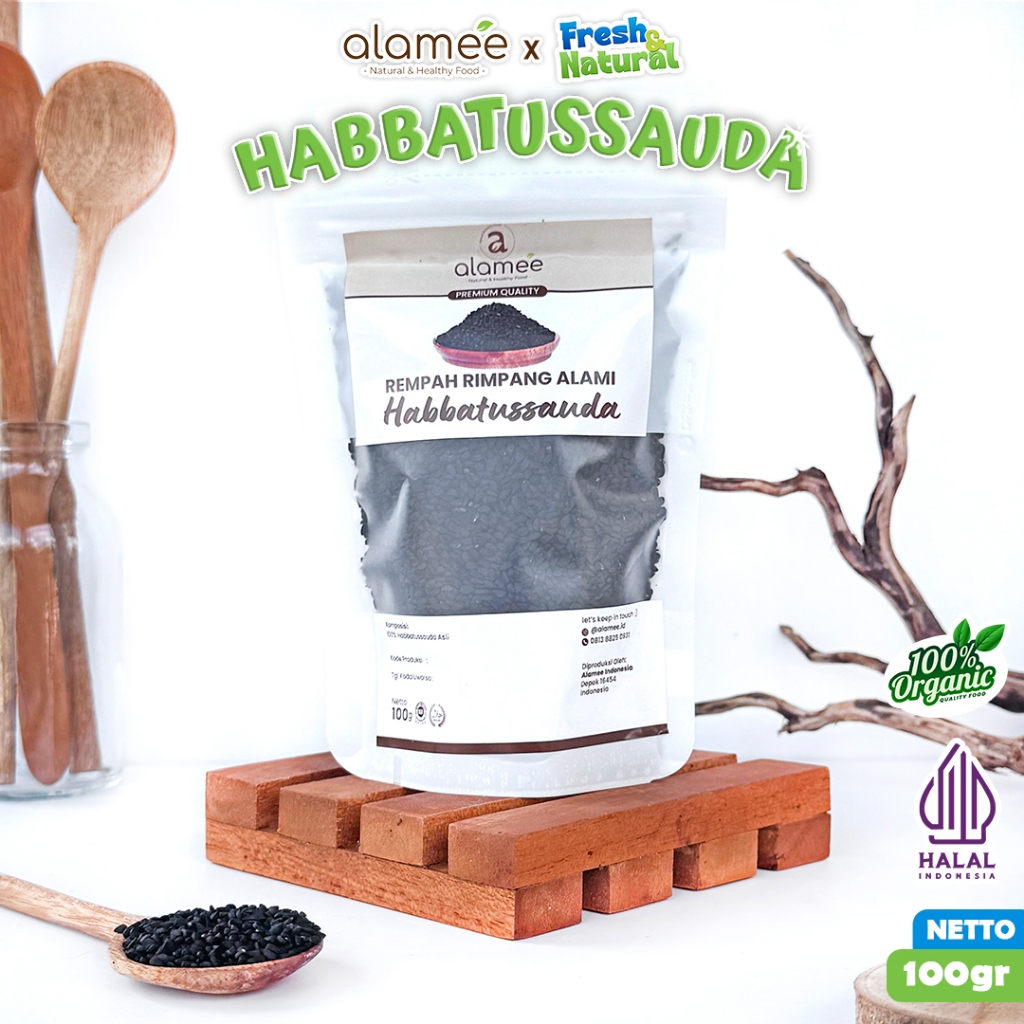

ALAMEE Biji Jintan Hitam Habbatussauda Jinten Habatusauda Original Asli 100 gram fresh and natural