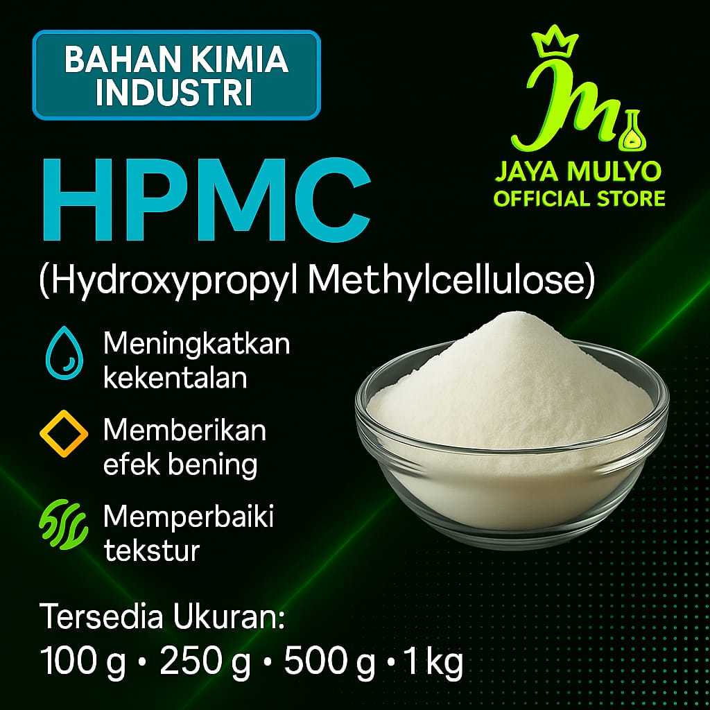 

HPMC 1kg / Hydroxypropyl Methyl Cellulose / Pengental Sabun / Pengental Cat / HPMC 1 kg