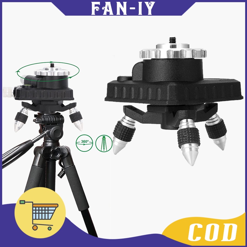 Tripod Laser Level / Dudukan Laser Level / Bahan Logam / 360° Rotary Base