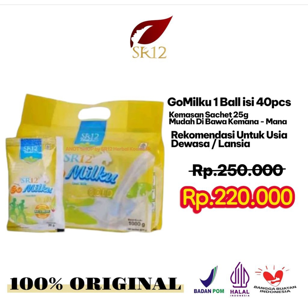 

Susu Gomilku SR12 Etawa Asli Rasa Gold