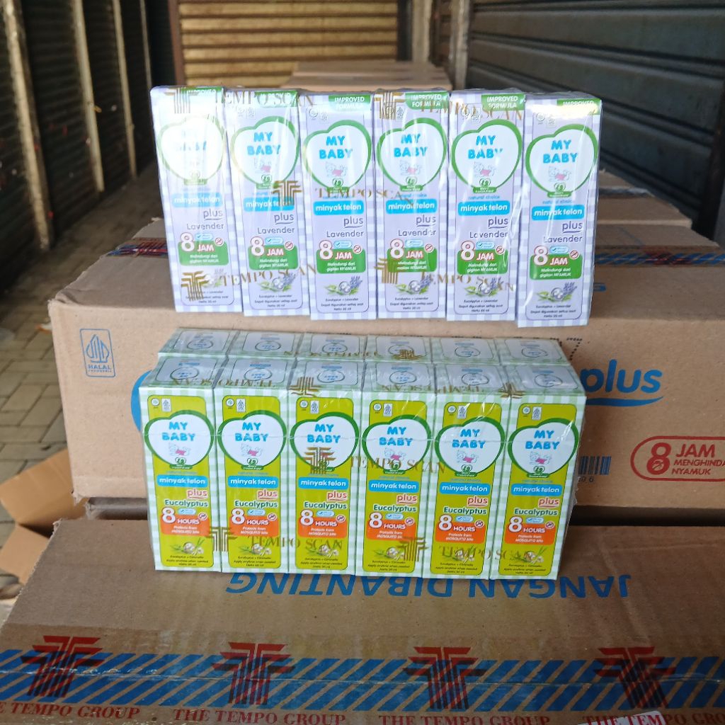 [Grosir 1 dus/6 lusin] Minyak telon 30ml my baby eucalyptus dan lavender menghangatkan kulit bayi