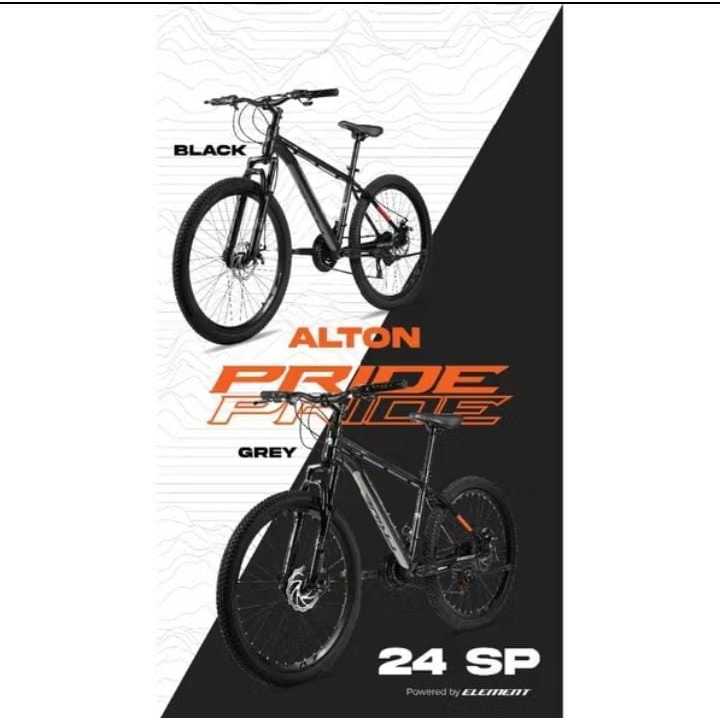 Sepeda Gunung MTB ELEMENT ALTON PRIDE Ukuran 26 Inch Alloy 24 Speed