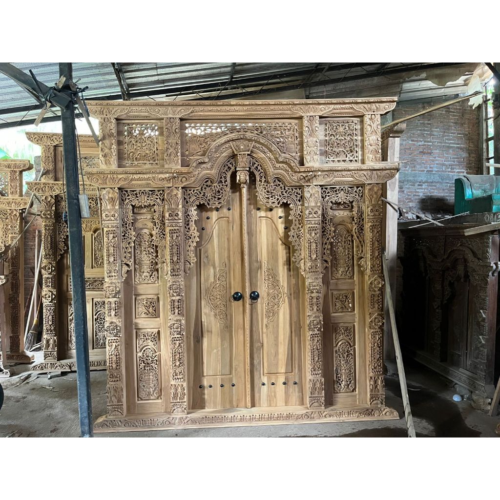 Pintu Gebyok Ukir Jati Jepara | Gebyok Pintu Ukir Jati Jepara | Pintu Gebyok Ukir Jati Jepara Furnit