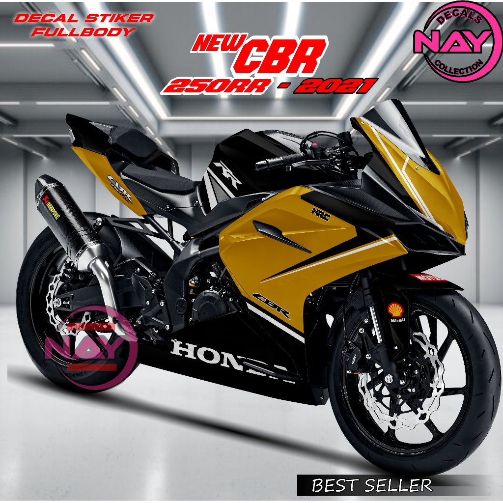 Decal Stiker NEW CBR 250RR 2021 Fullbody Desain HRC / Variasi Stiker Fullboddy CBR 2021