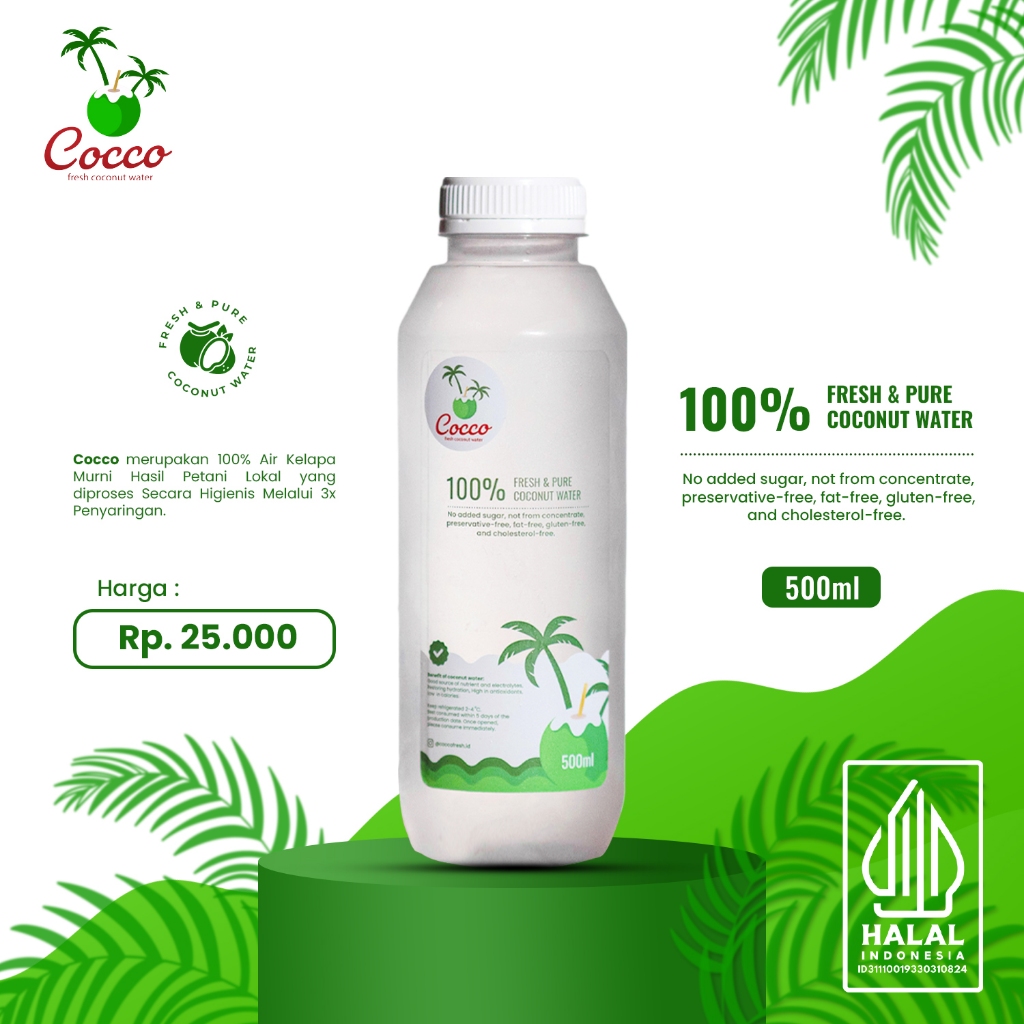 

1 Botol Cocco Fresh Air Kelapa Muda Murni 500Ml