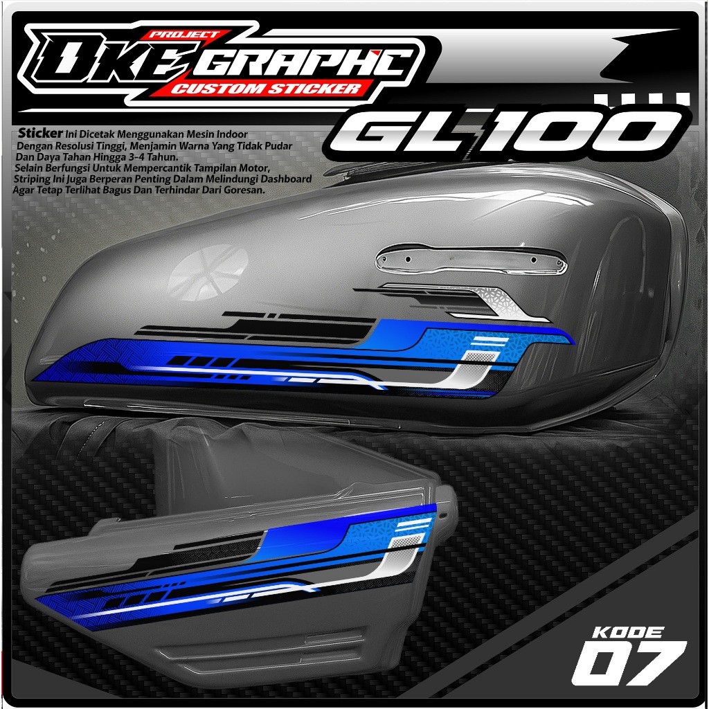 07 STIKER STRIPING MOTOR GL 100 - STRIPING MOTOR GL 100