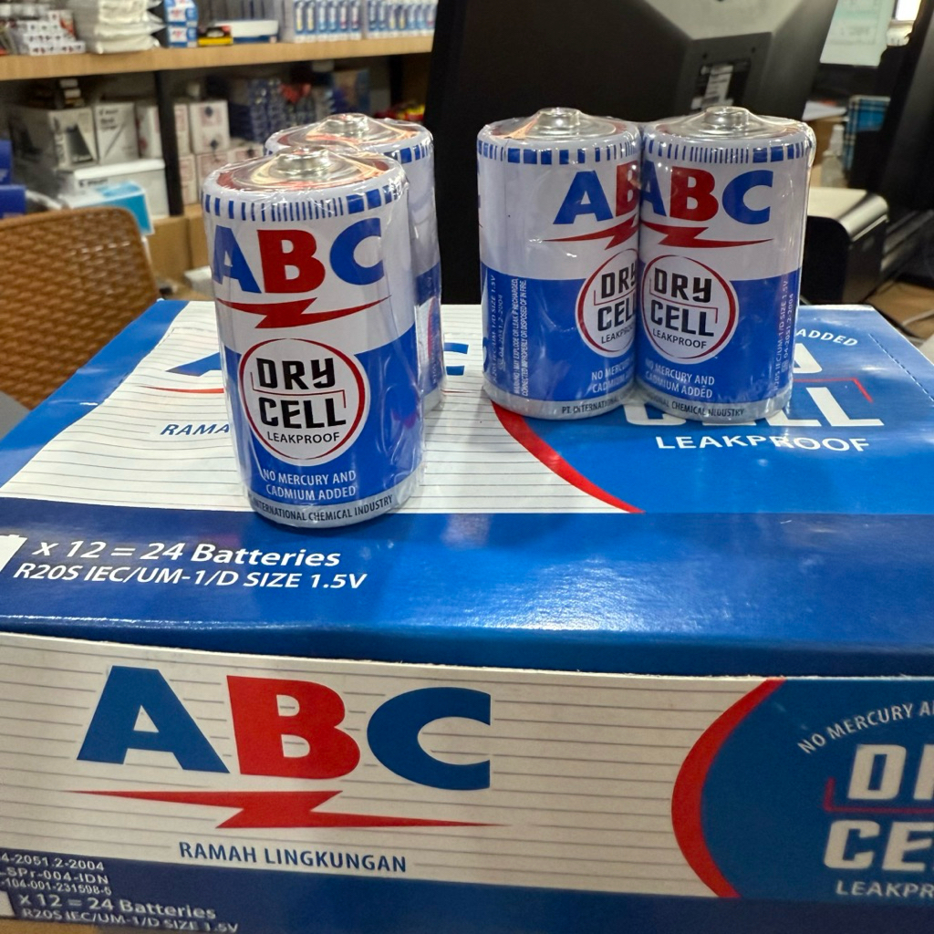 ABC Baterai Ukuran D  1,5 Volt  Isi 2