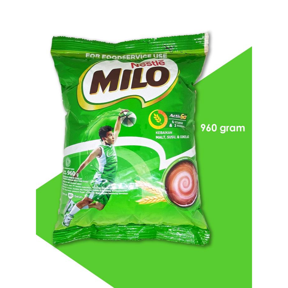 

Nestlé MILO Activ-Go 960g – Minuman Cokelat Malt Bergizi | Kaya Vitamin & Mineral 1 KRT/ 16 PCS