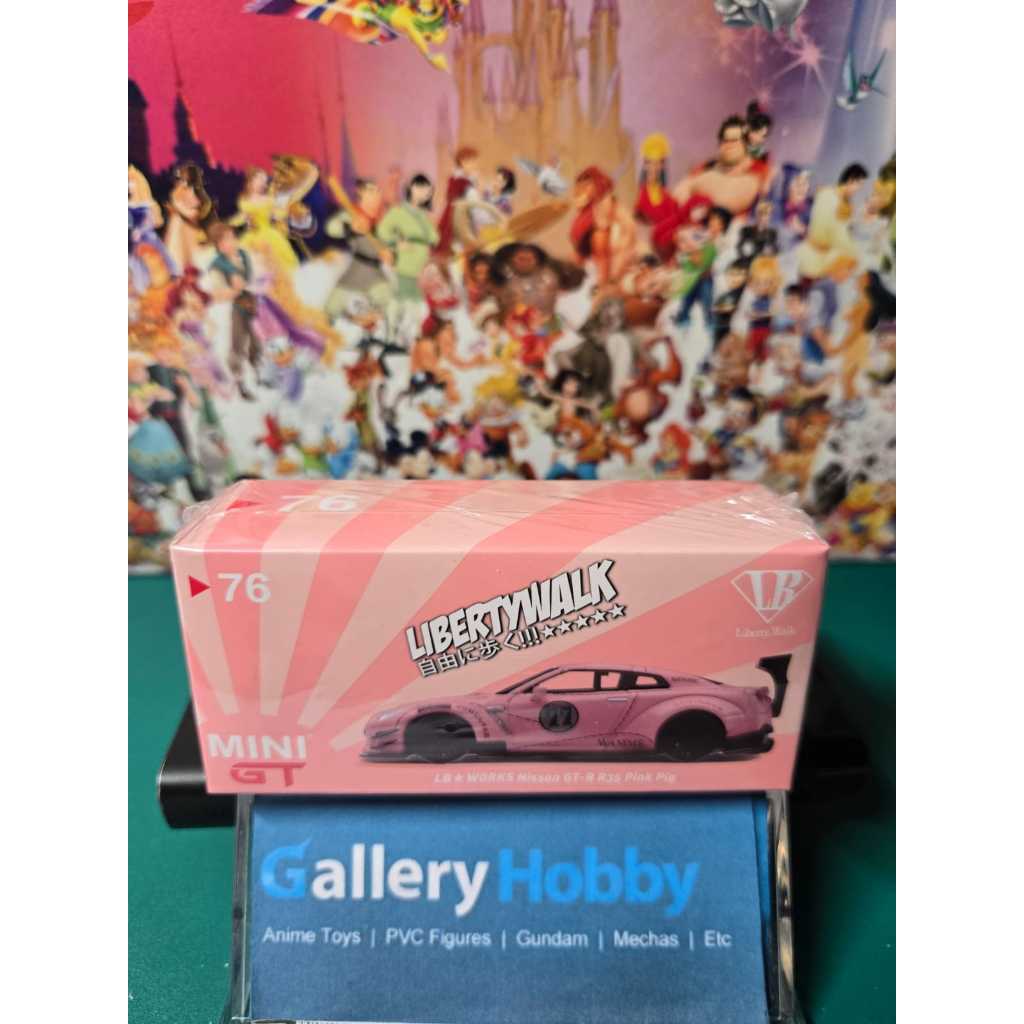 Mini GT 76 LB WORKS Nissan GT-R R35 Pink Pig