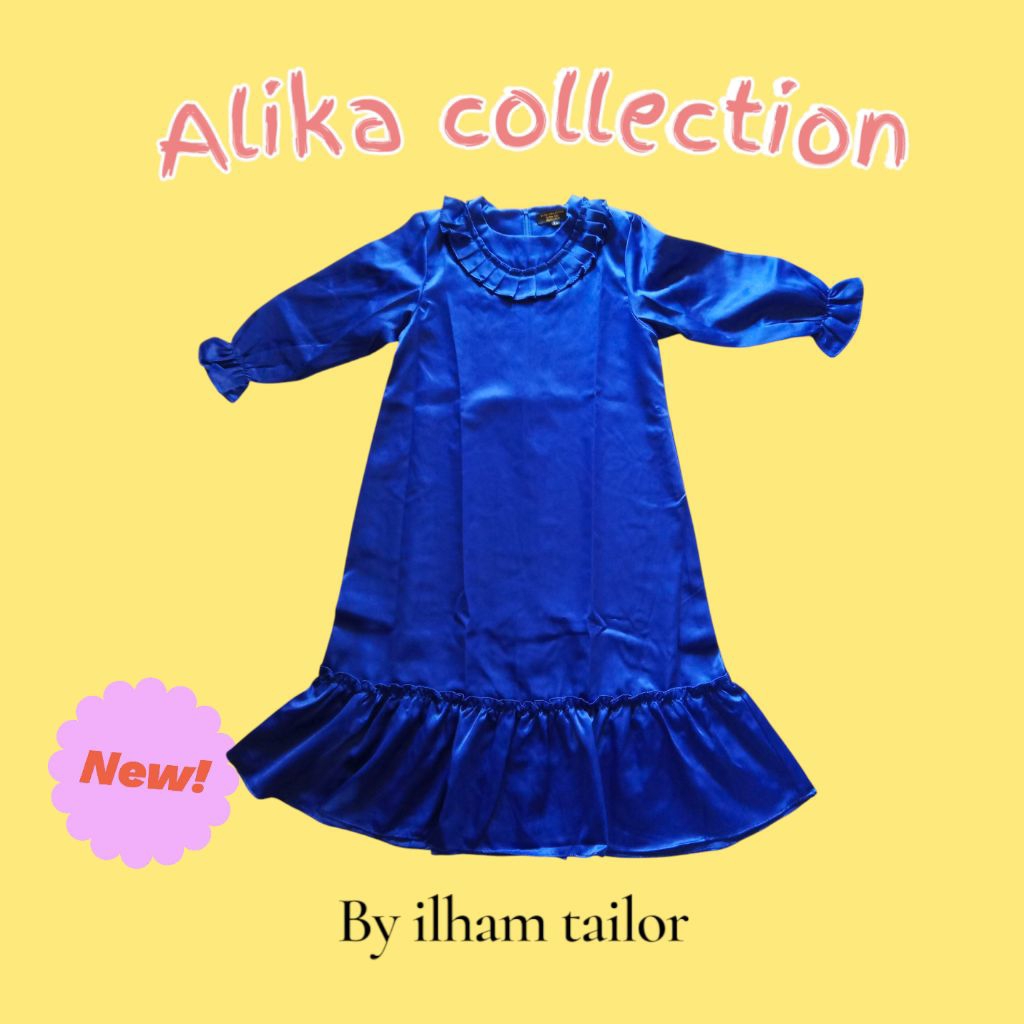 Gamis anak satin silk