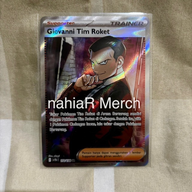 Pokemon TCG Indonesia Giovanni Tim Roket sv10s 172/138 SR Kehadiran Juara