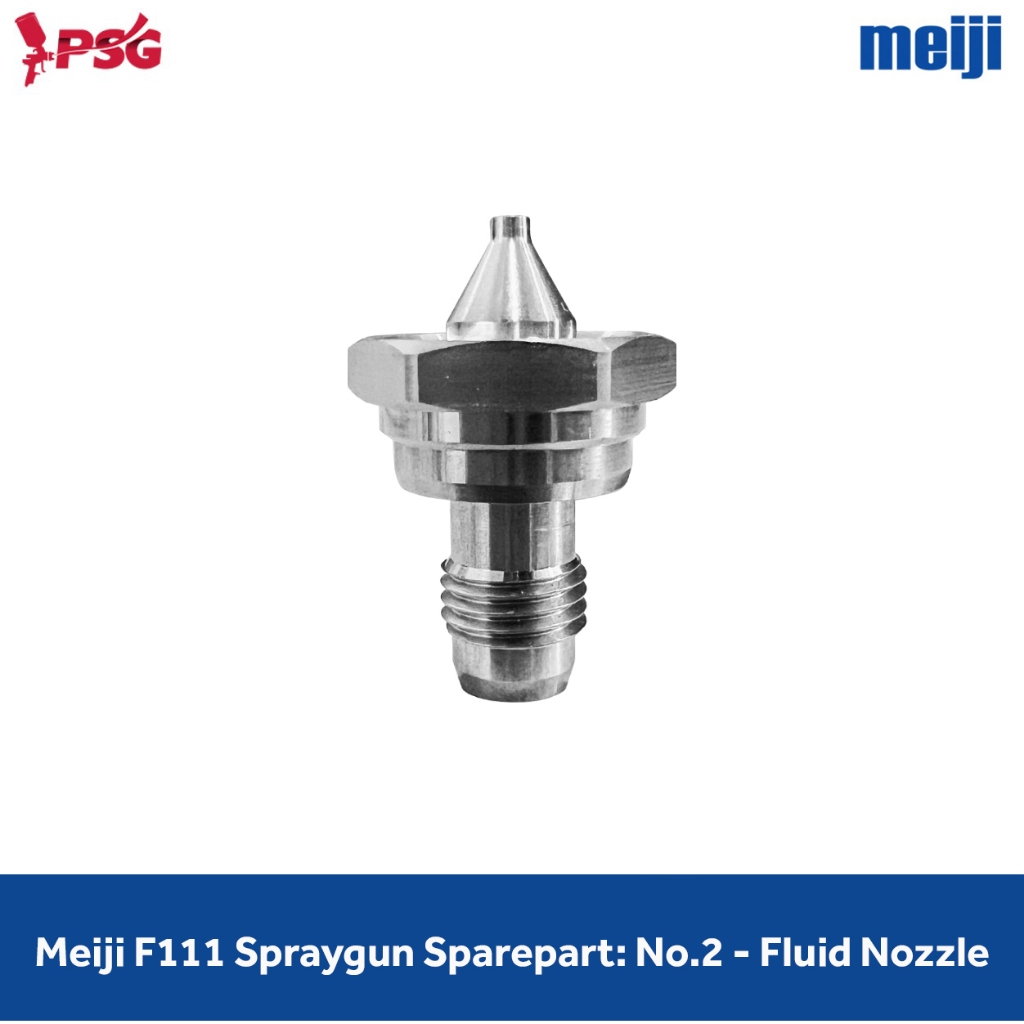 Meiji F111 Spraygun Sparepart: No.2 - Fluid Nozzle
