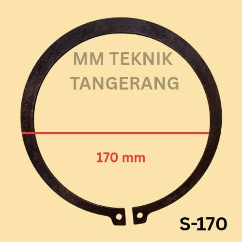 Snapring S70 Snap ring Circlip External Retaining Tipe S 70 Penahan bearing Sparepart S-70 klip Peng