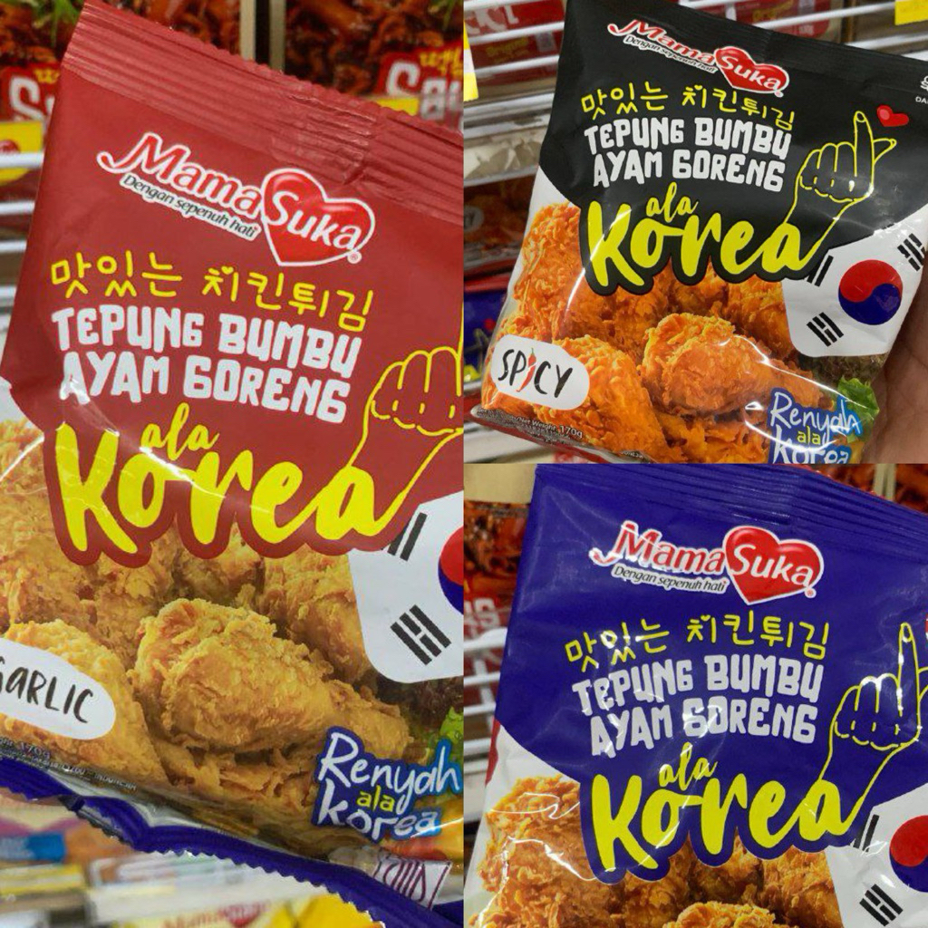 

Mama Suka Tepung Bumbu Ayam Goreng Ala Korea 170gr