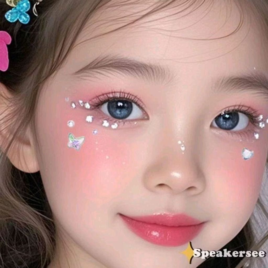 ❤Afnansa❤ Stiker Wajah Berlian DIY Stiker Wajah Pesta Topeng Stiker Wajah Manikur Stiker Permata