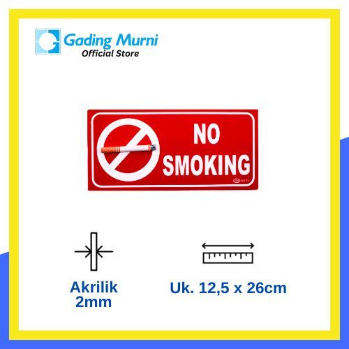 

GM LABEL 3D NO SMOKING LM 310 MEDIUM WARNA