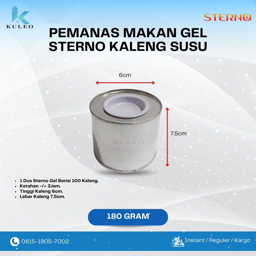STERNO GEL kaleng / Spirtus Gell - Sterno Pemanas Makanan Kaleng Susu