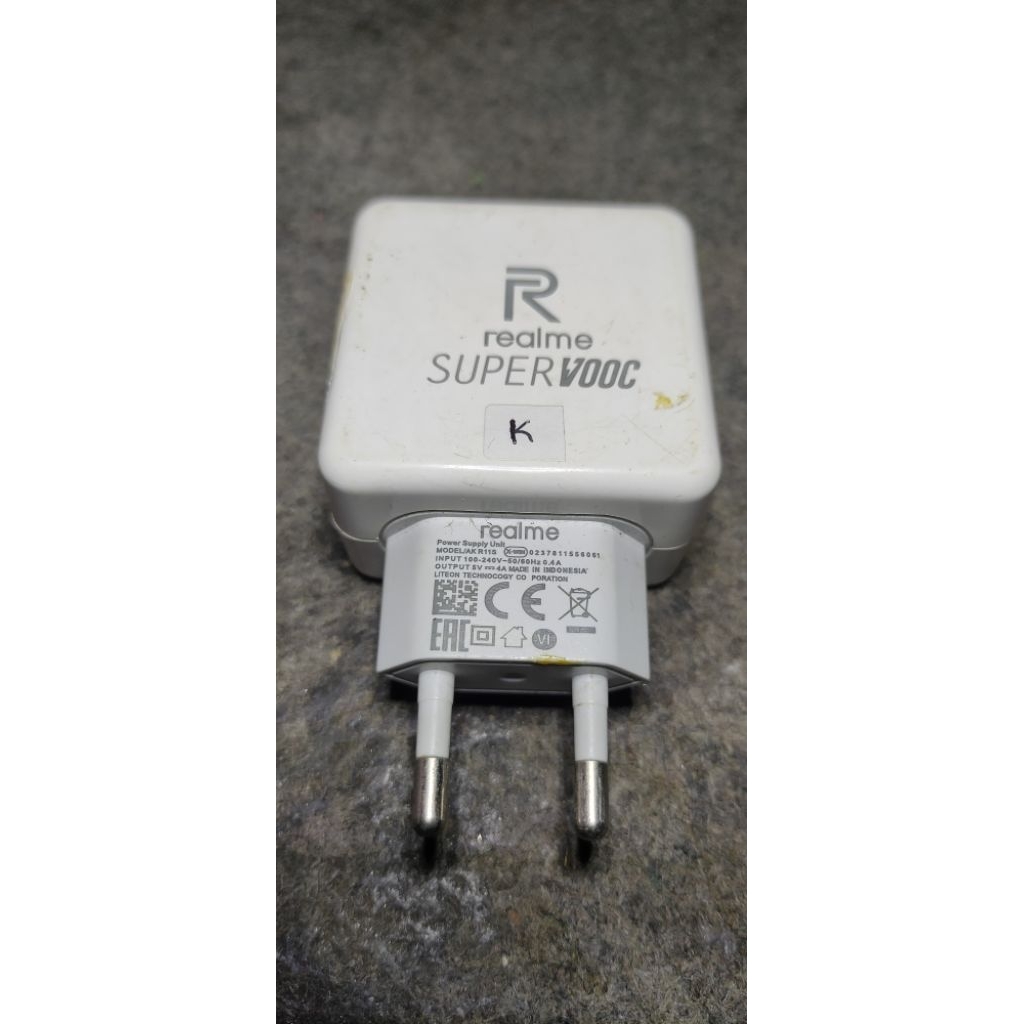 Charger Realme ORIGINAL 100% 4A SUPERVOOC seken tanpa kabel