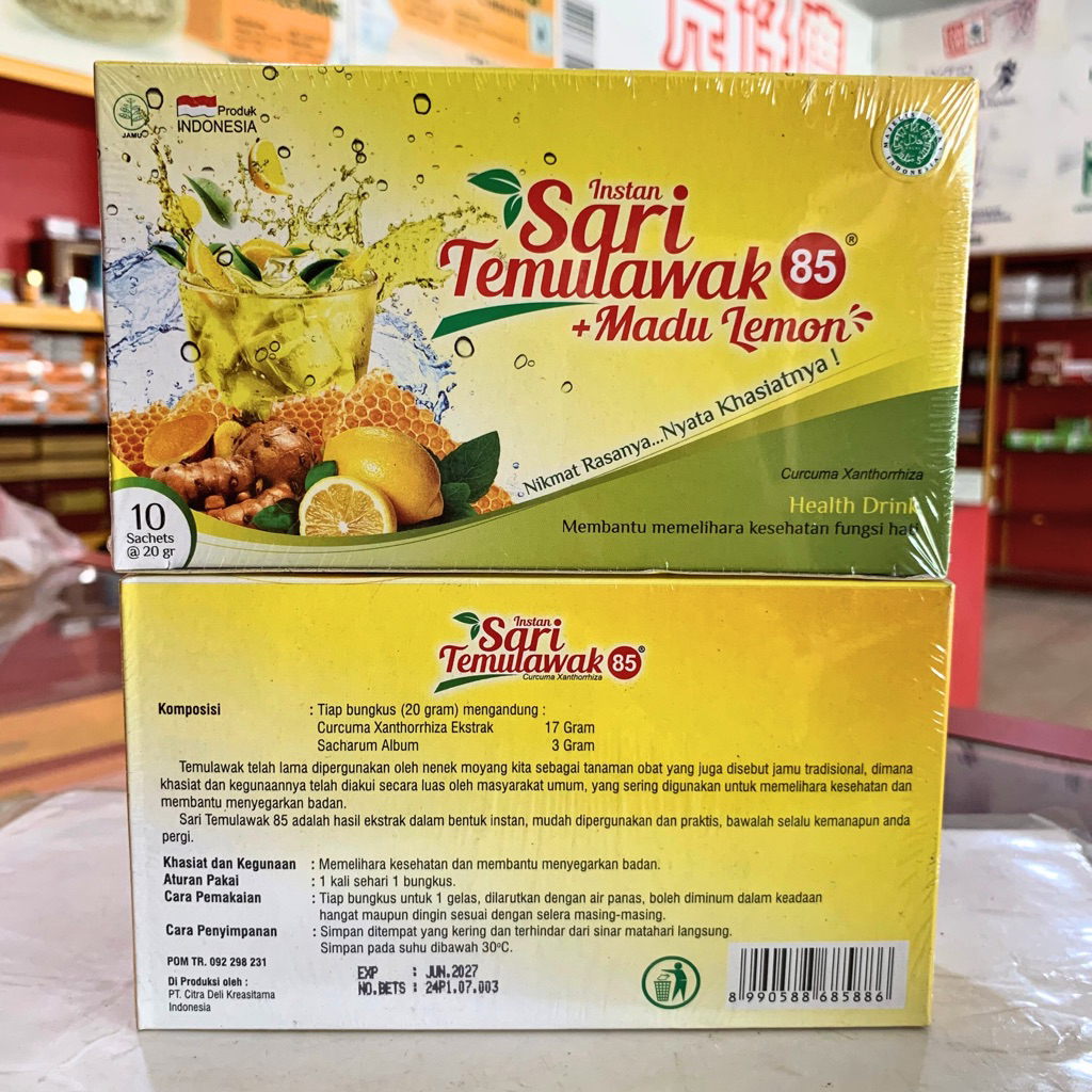 

Sari Temulawak Madu Lemon Isi 10 Sachet