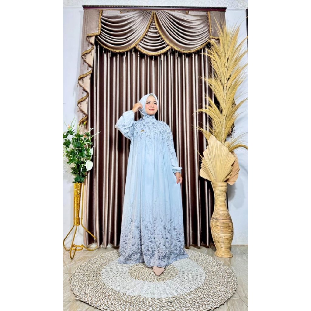 GAMIS CERUTY BABYDOLL PREMIUM FREE HIJAB, GAMIS HIJAB PREMIUM, GAMIS CERUTY MEWAH, GAMIS CERUTY BABY