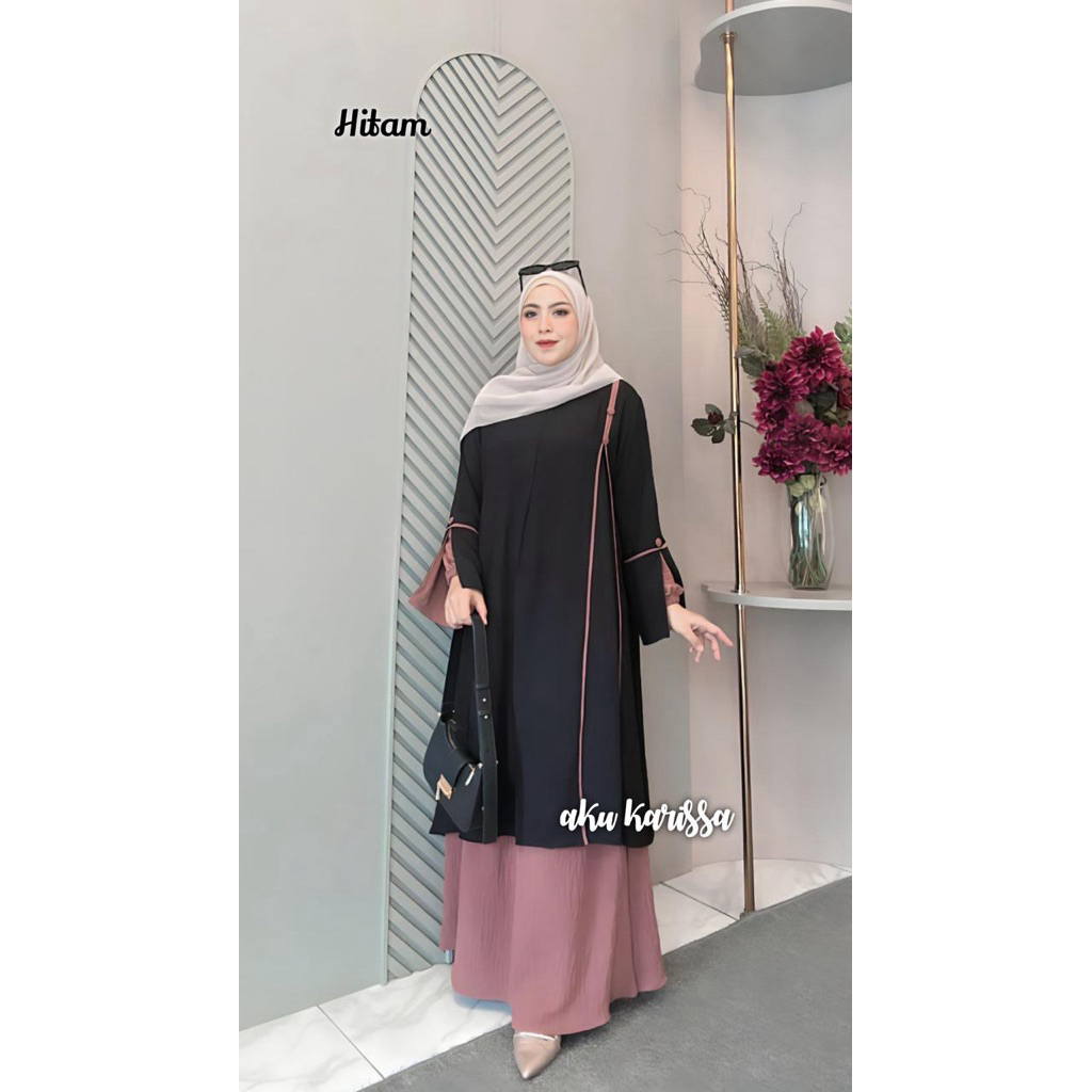 Aku karissa beliva one set rok - Beliva one set rok / aku karissa / Gamis aku karisa / setrok aku ka