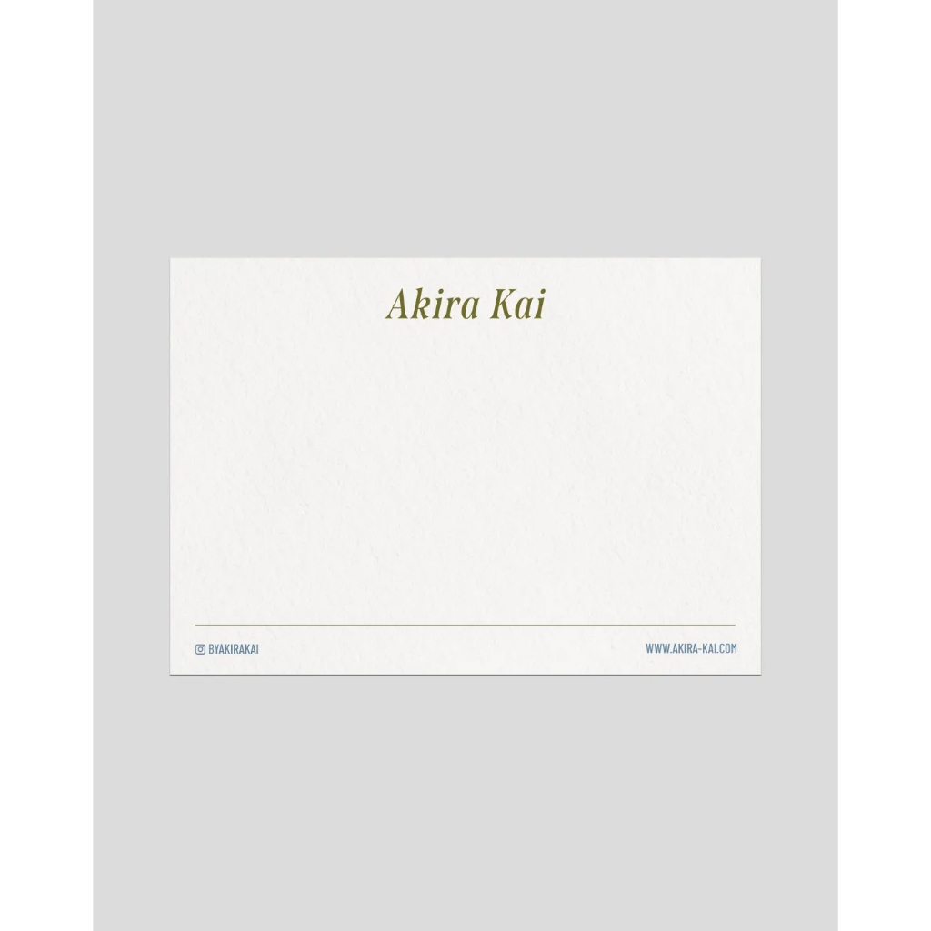 

AKIRA KAI - Blank Greeting Card