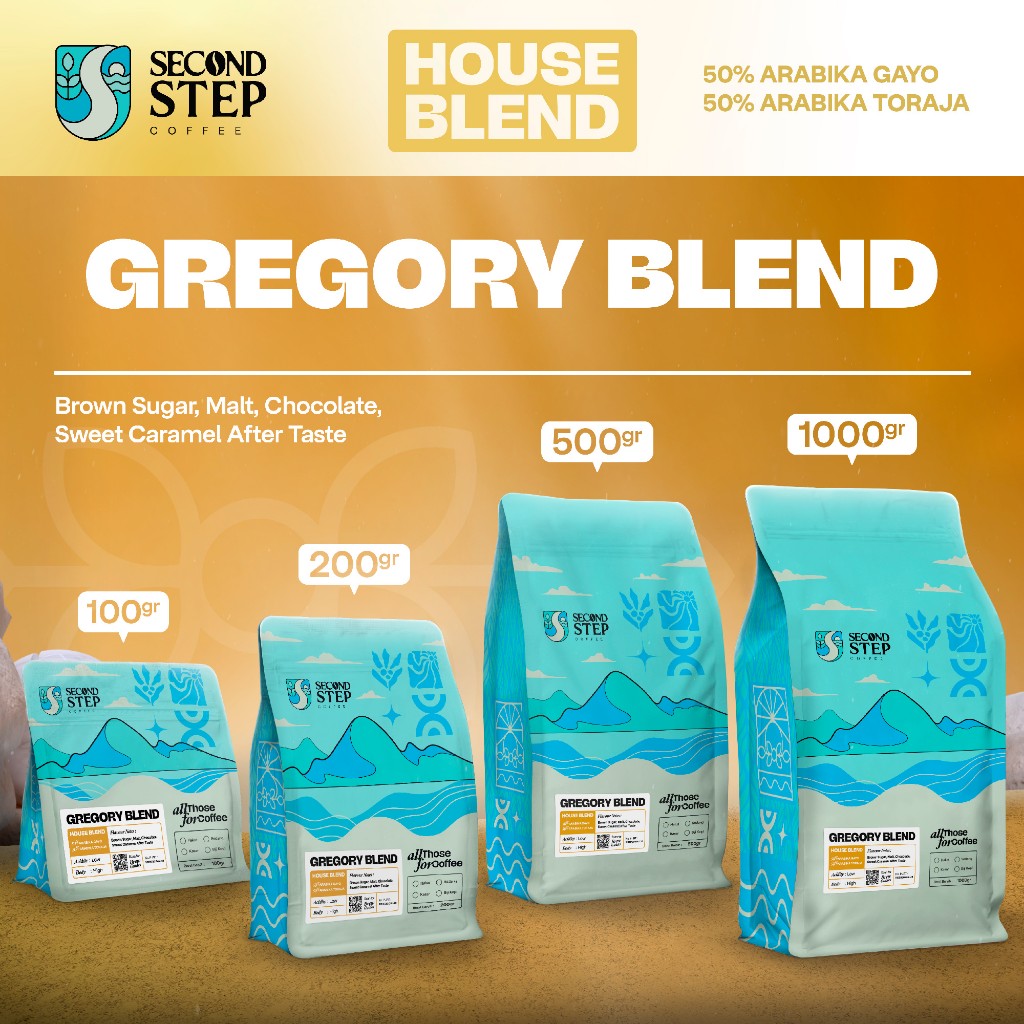 

Kopi Arabika Gregory Espresso Blend Arabica Coffe Bean Biji Bubuk