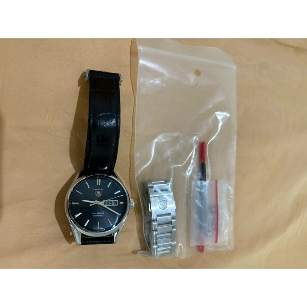 Jam tangan watch tag heuer cal 5 bekas pemakaian