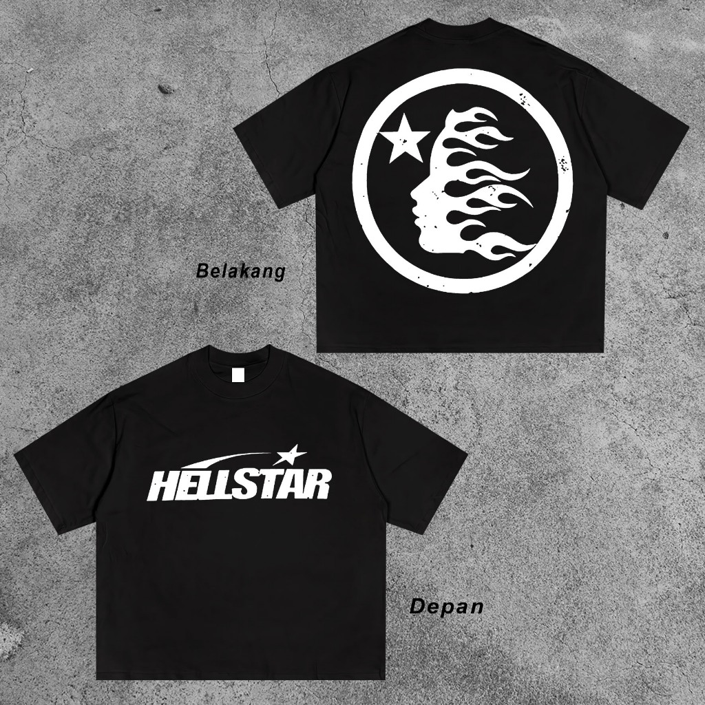 Classic T-Shirt Hellstar- Black Kaos Anak jualkaos.ltd