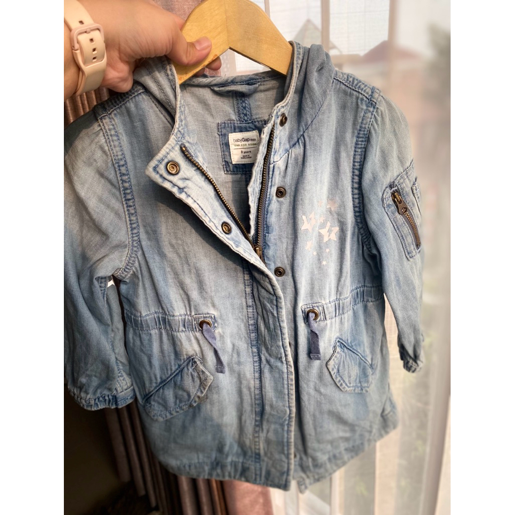 jaket jeans baby GAP keren banget. jaket denim baby gap keren banget. jaket denim anak perempuan luc
