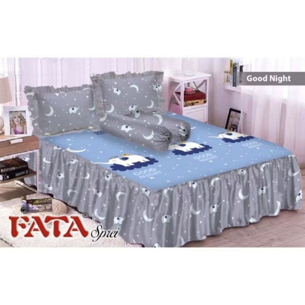 Fata sprei rumbai single 120 motif love lovela heart hati minimalis coklat kotak bunga flower pink g