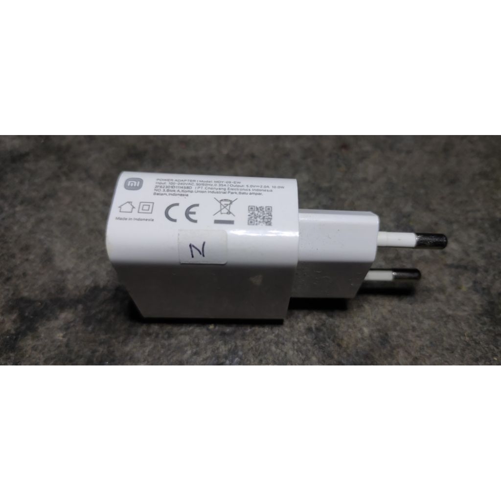 Charge Xiaomi ORIGINAL 100% 2A 10watt seken bawaan hp tanpa kabel