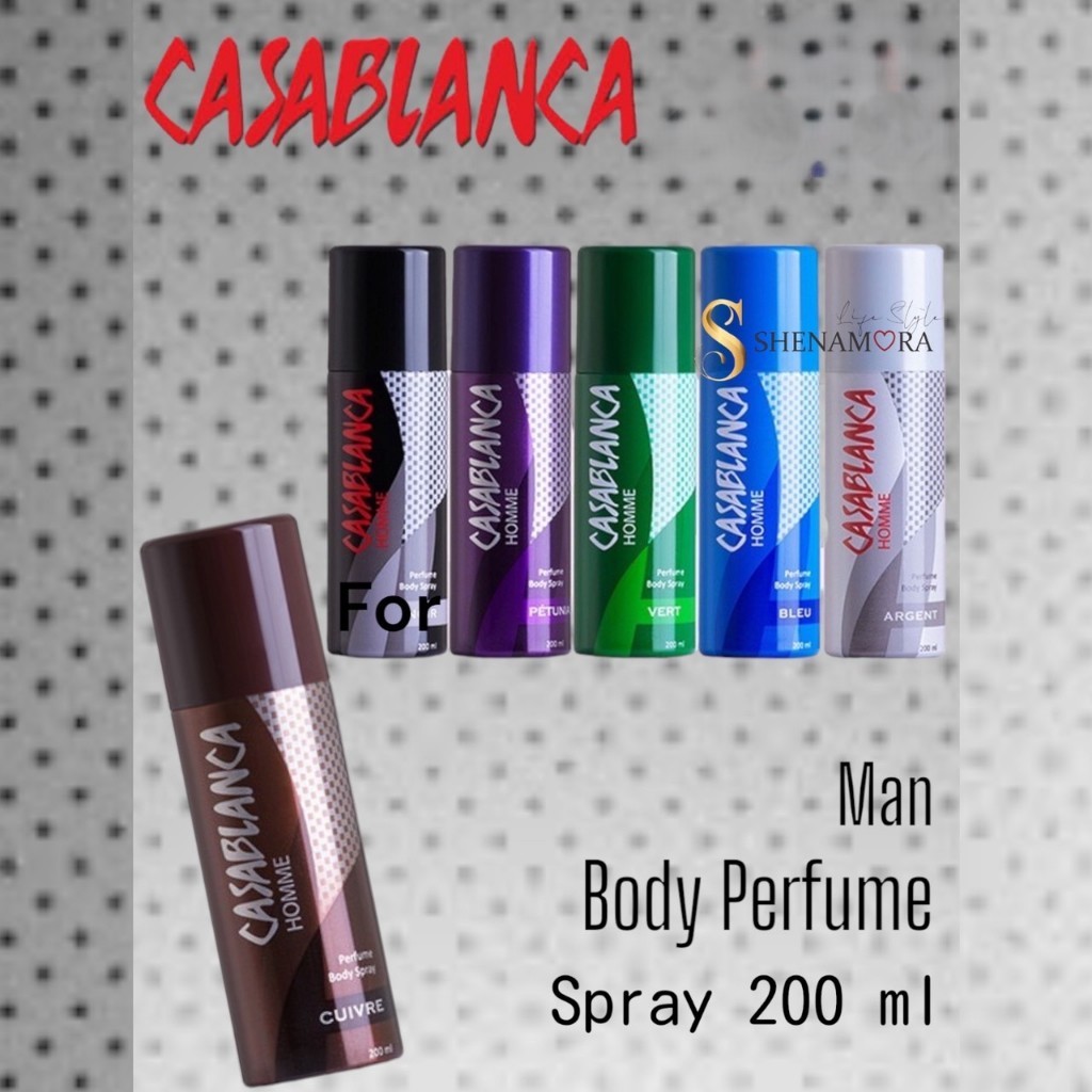 Casablanca Body Spray Pria | Deodorant 200 ml