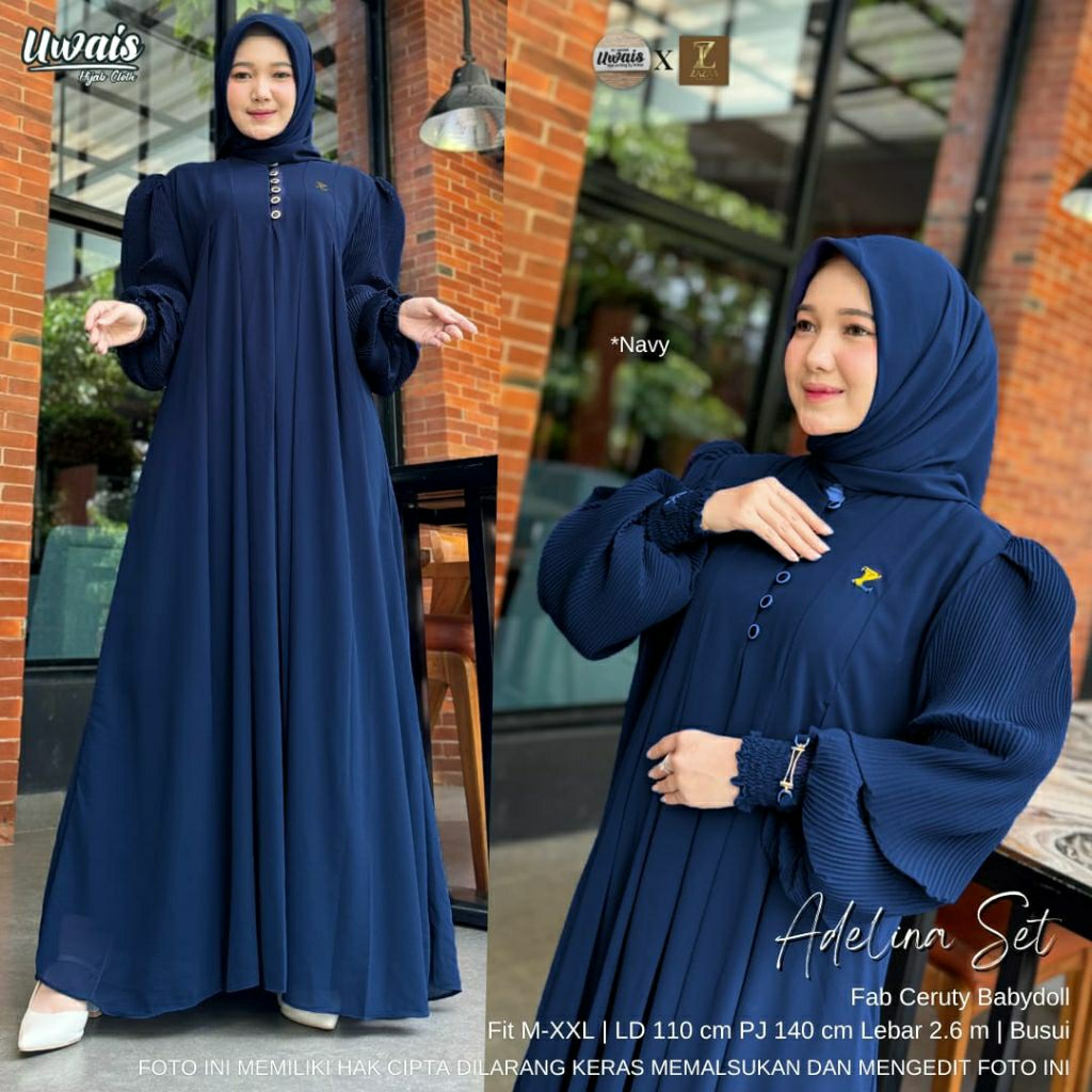 (COD) ADELINA SET ORIGINAL UWAIS