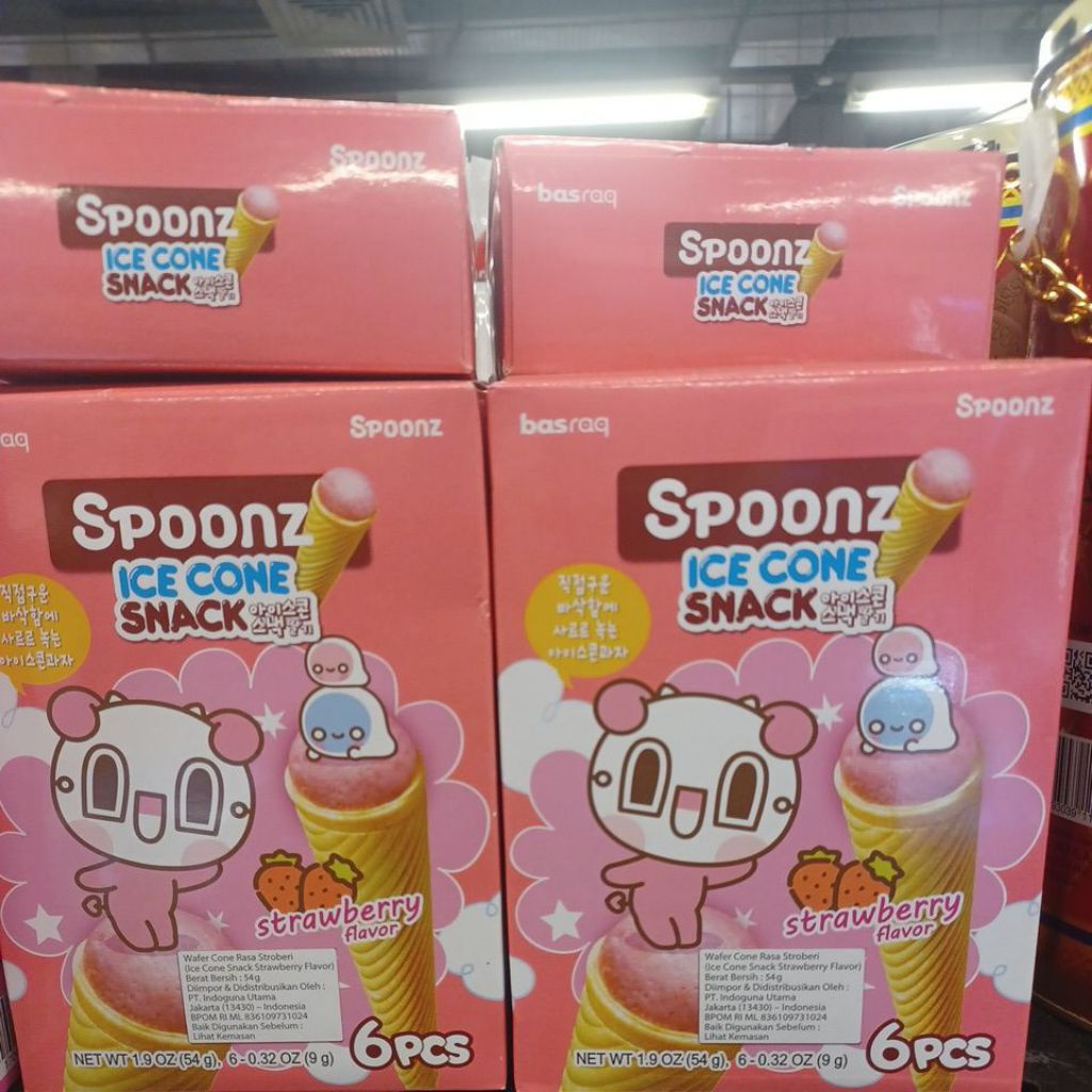 

SPOONZ ICE CONE SNACK STRAWBERRY 54GR