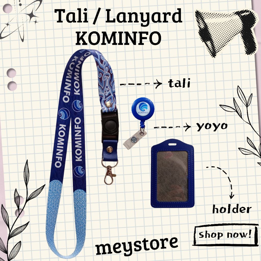 

READY Tali / Lanyard KOMINFO [STOCK MELIMPAH] Termurahhh Harga Grosir!!