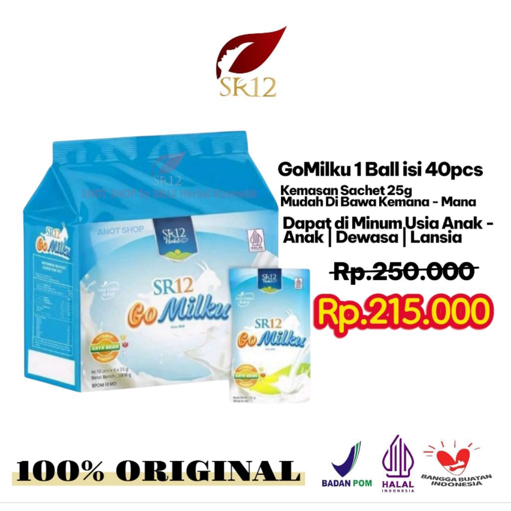 

SR12 Go Milku Susu Kambing Etawa Asli Rasa Original