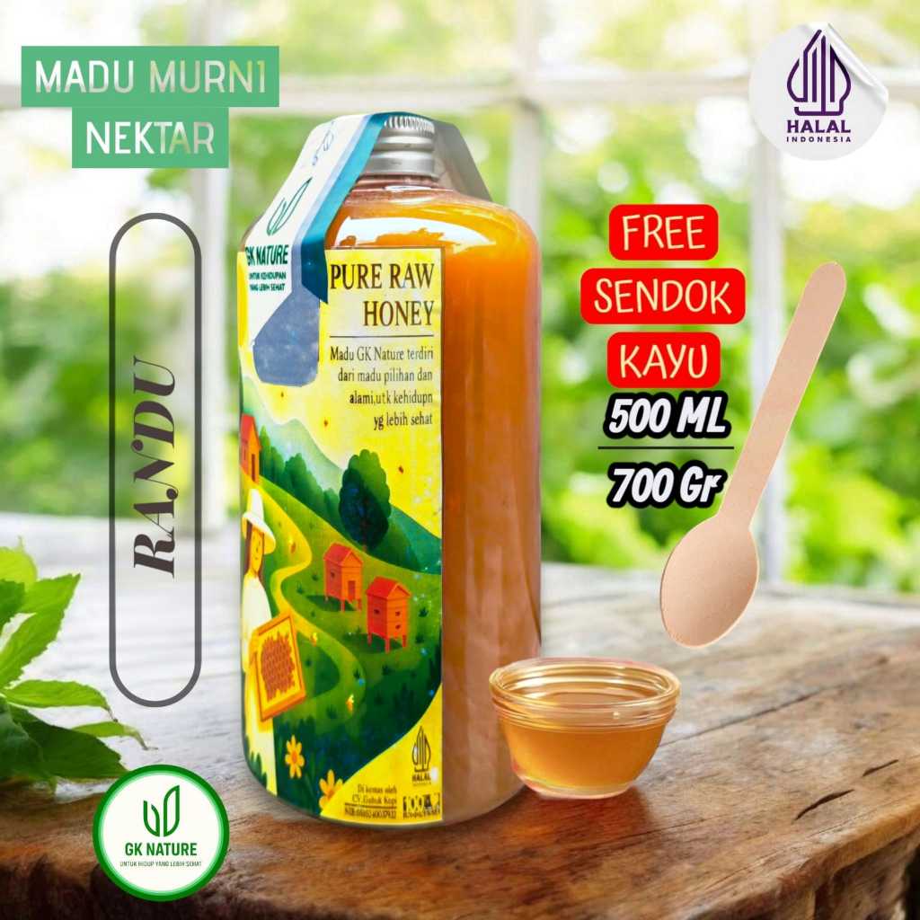 

Madu GK Nature Randu Super Asli 100% l 500/700 ml/gr